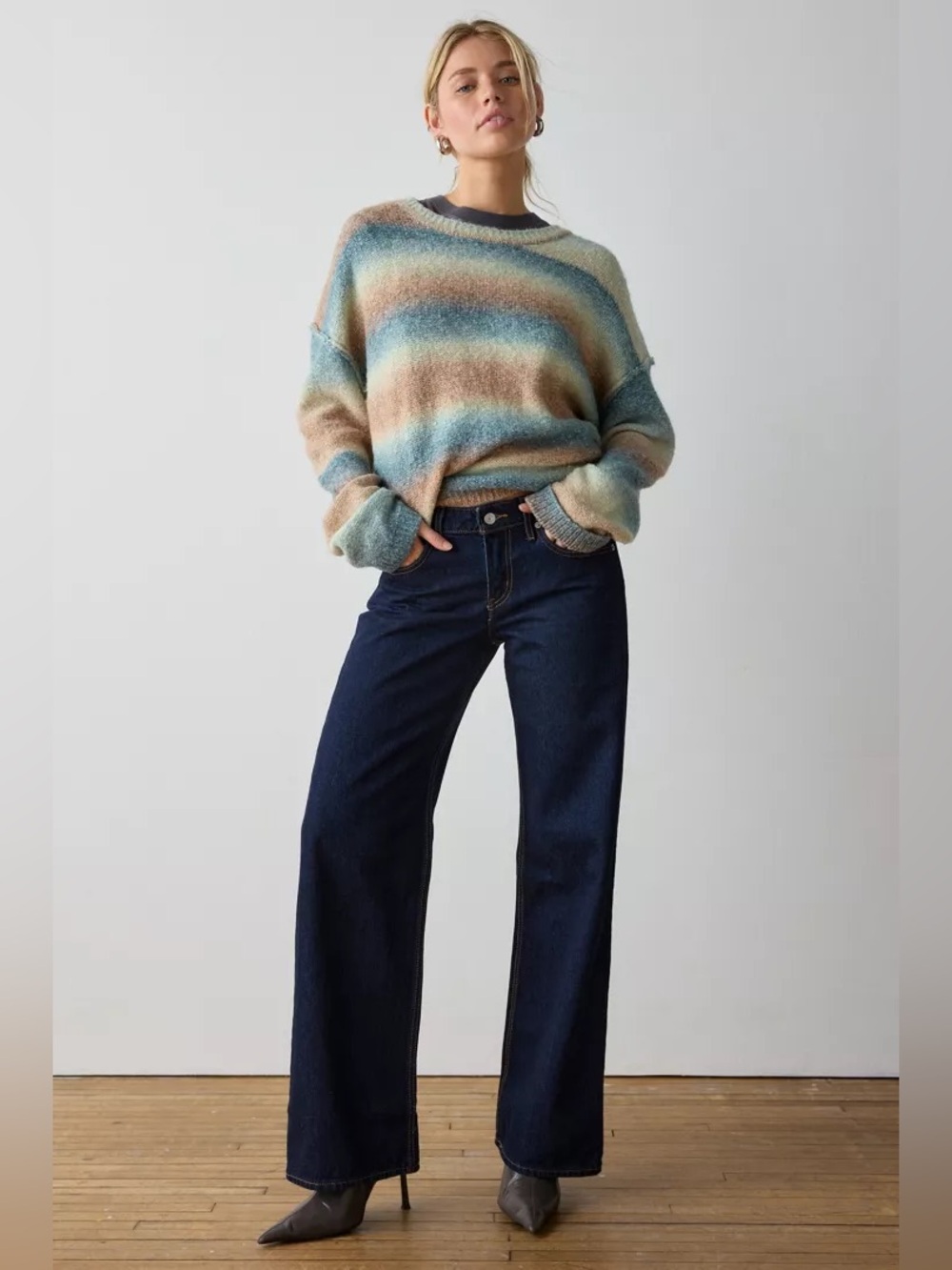 Levi’s Low and Loose Y2K Dark Blue Straight Wide Leg Jeans